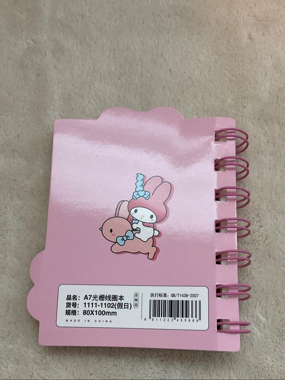 Sanrio Cinnamoroll Pastel Pink & Blue Spiral Notebook
